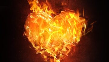 heart aflame